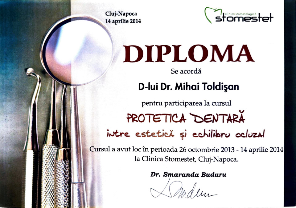 Diplomă ToldiMed