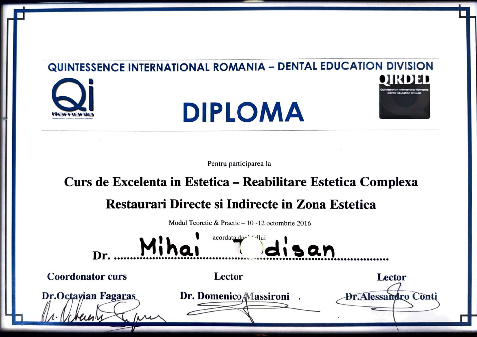 Diplomă ToldiMed